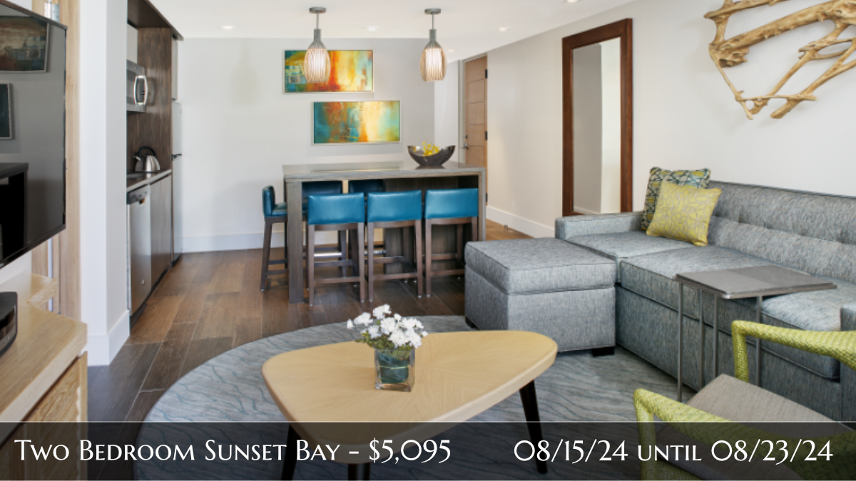 Two Bedroom Sunset Bay Villa - $7,995/week! Christmas Week! Beachside!